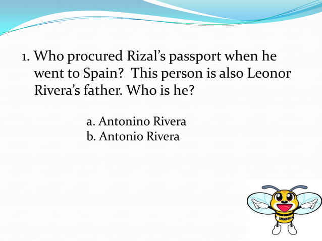 Rizal quiz bee difficult | PPTX