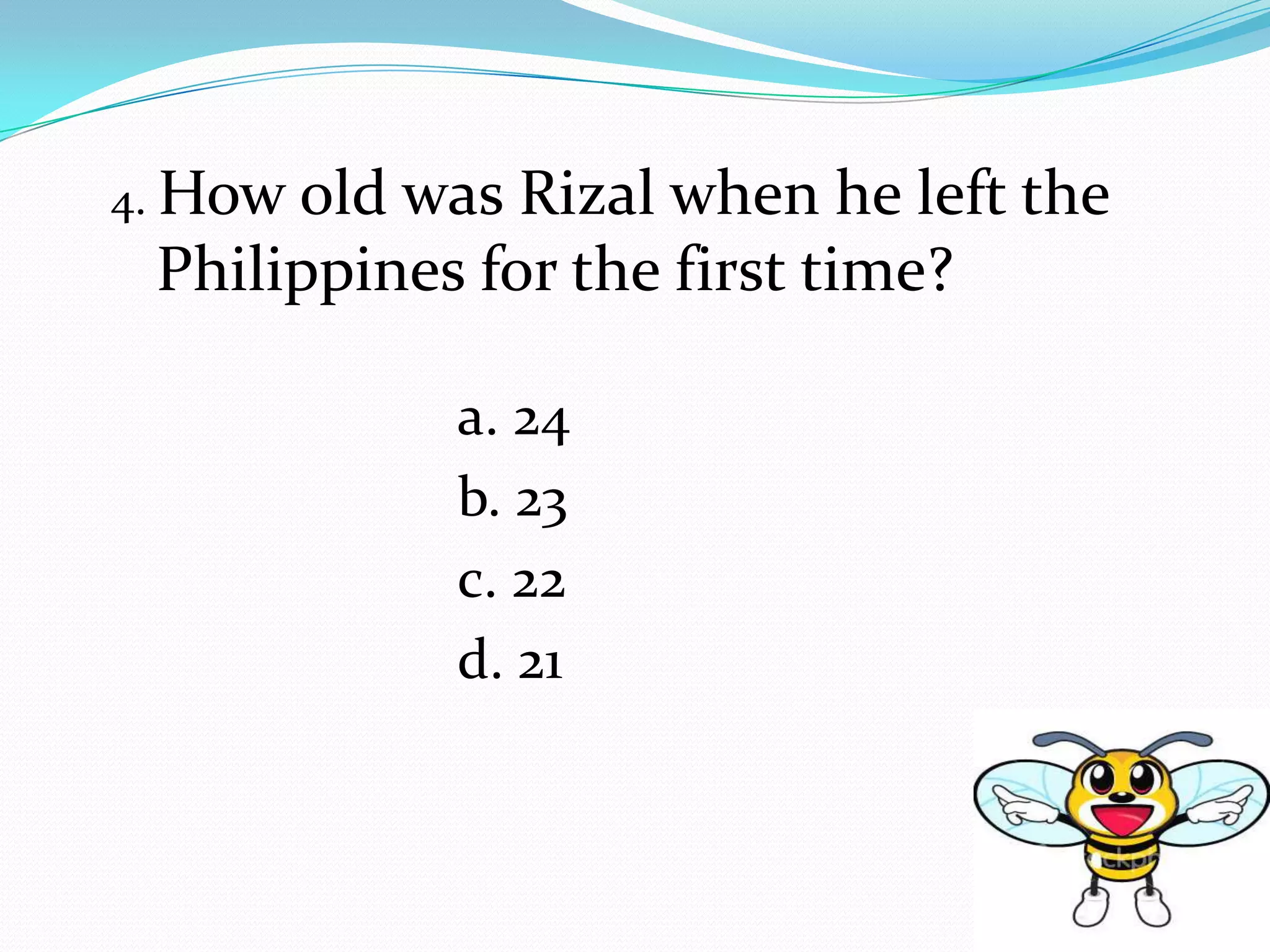 Rizal quiz bee easy | PPTX