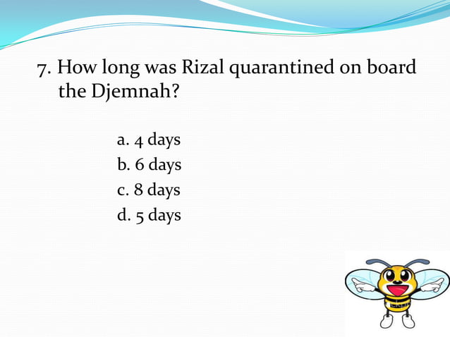 Rizal quiz bee easy | PPTX