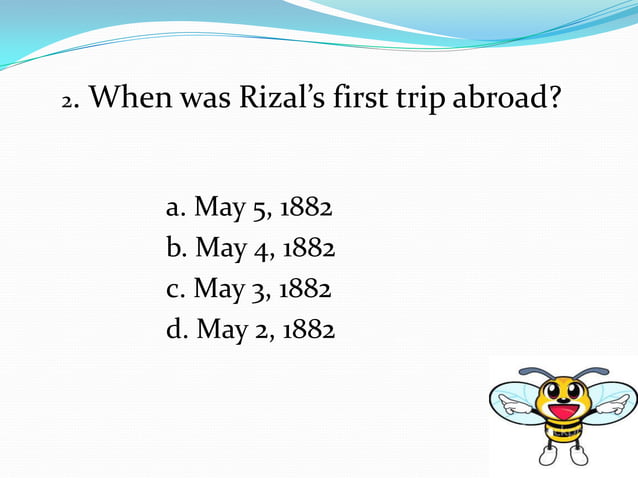 Rizal quiz bee easy | PPTX