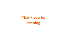 Thank you for
listening