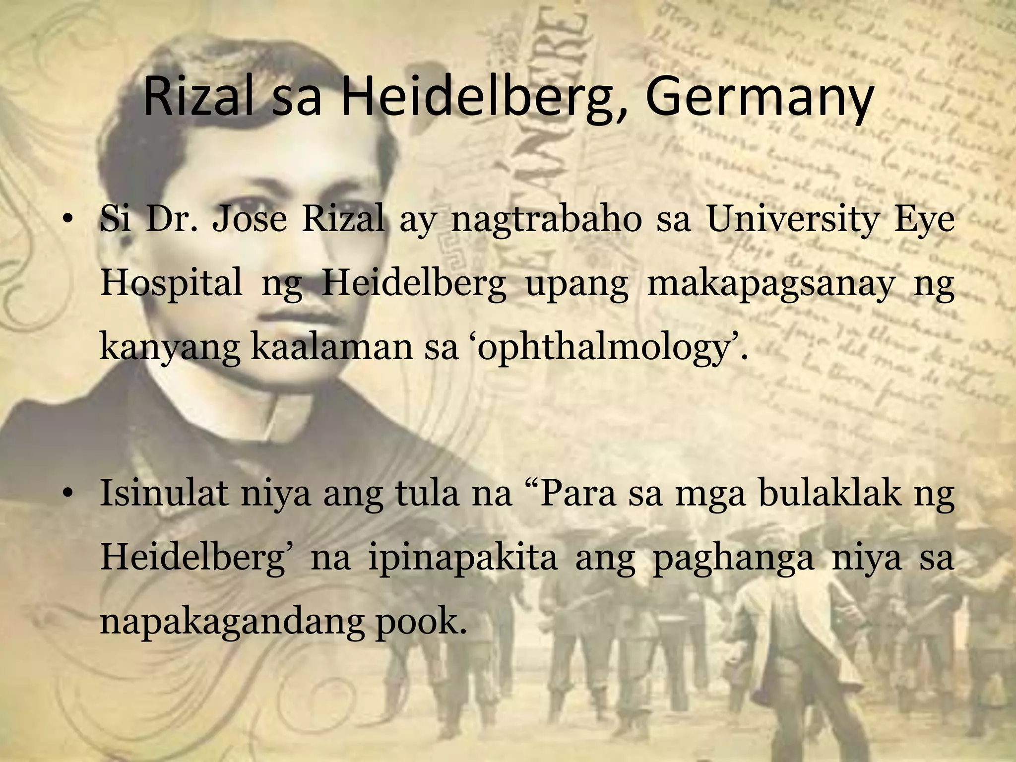 Rizal sa europa (1882 1892) | PPTX