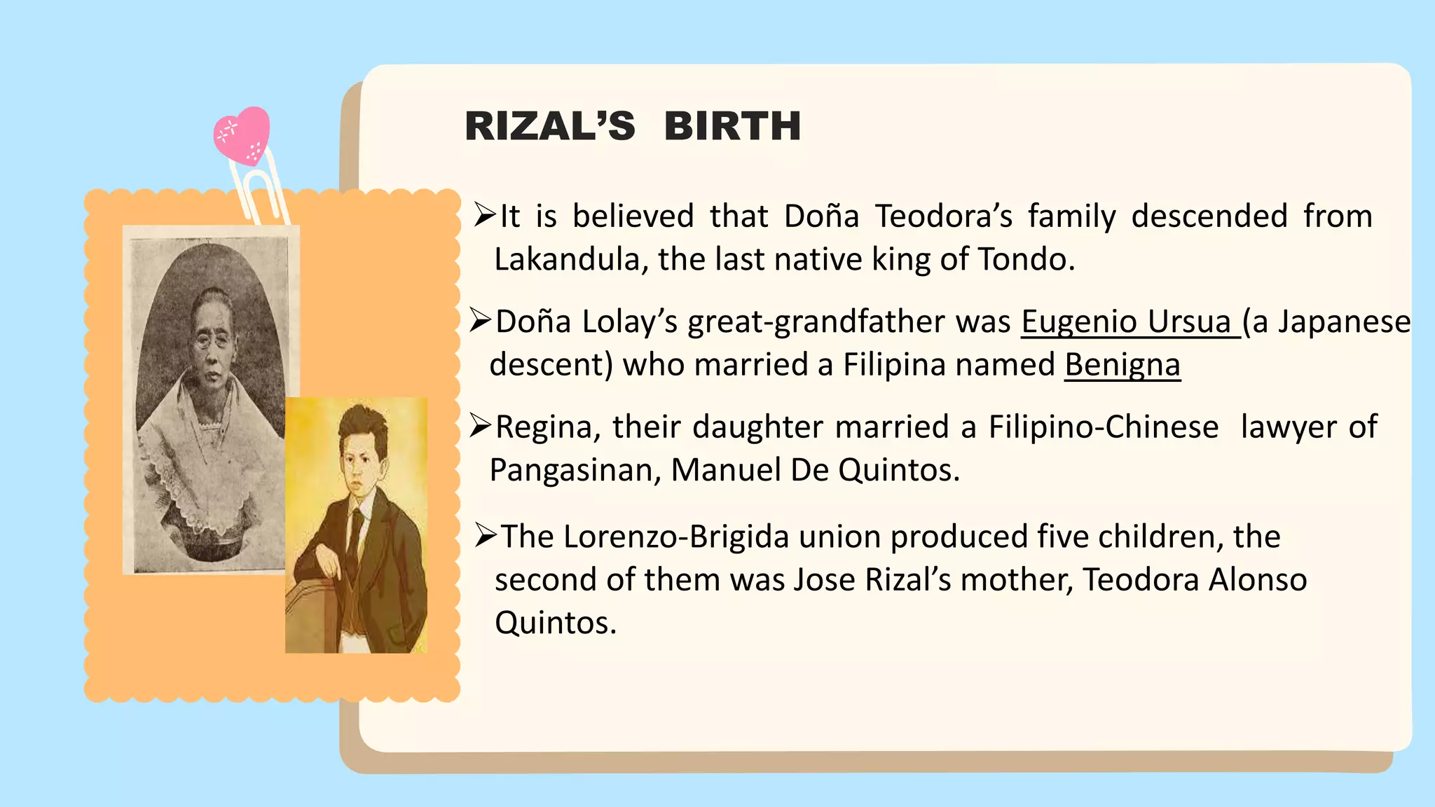 Rizals Birth Childhood Experience.pptx