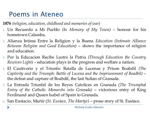 rizal works poems essays Welcome to jose rizal website ra no 1425 prescribes the teaching of the life, works and writings of jose rizal for all school, colleges. rizal works poems essays Welcome to jose rizal website ra no 1425 prescribes the teaching of the life, works and writings of jose rizal for all school, colleges.