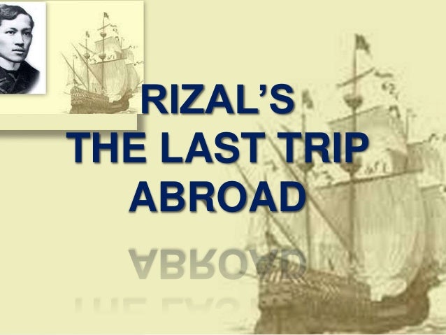 rizal last travel