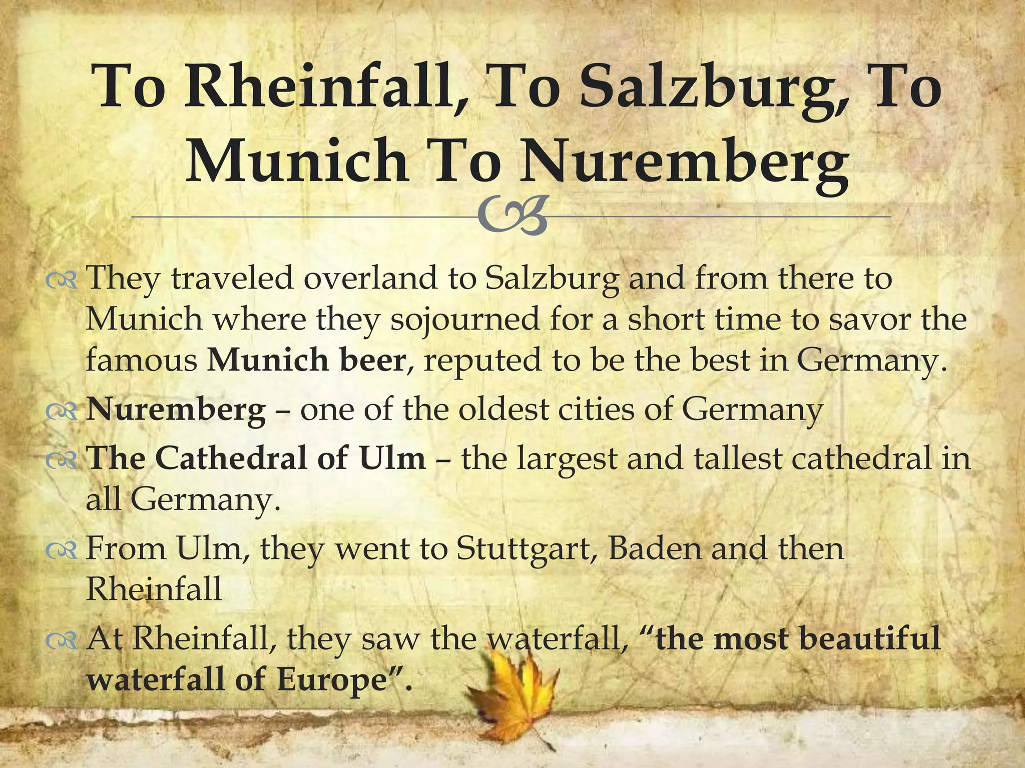 Rizal's Sojourn in Europe | PPTX