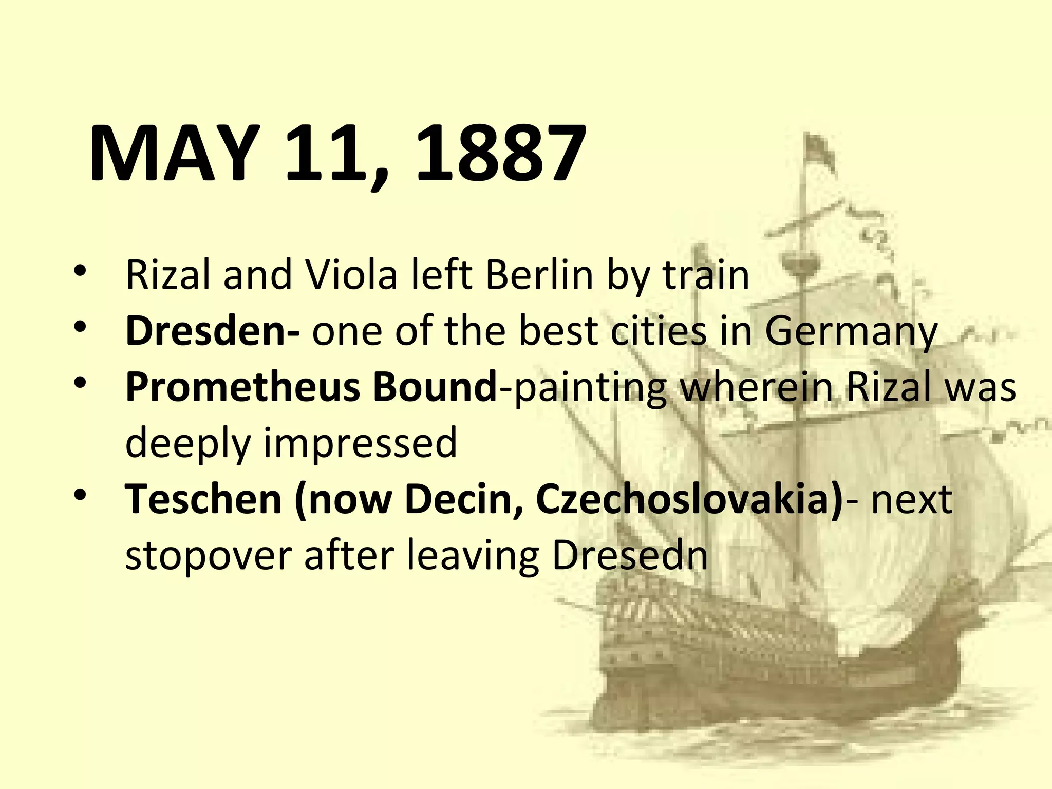 Rizal first trip abroad | PPT