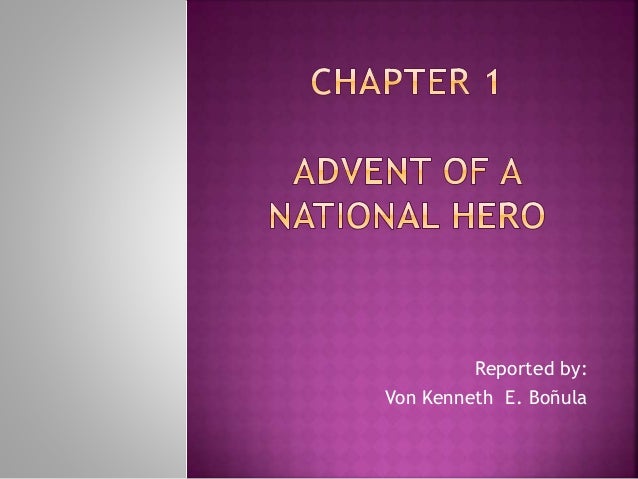 advent of national hero essay