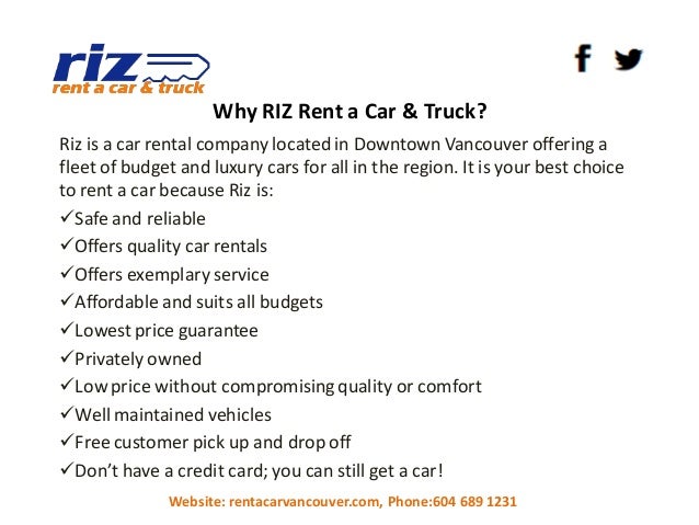 Rent Car No Credit Card Vancouver Rent Car No Credit Card Vancouver