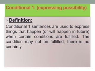 Conditoinal Sentences | PPTX