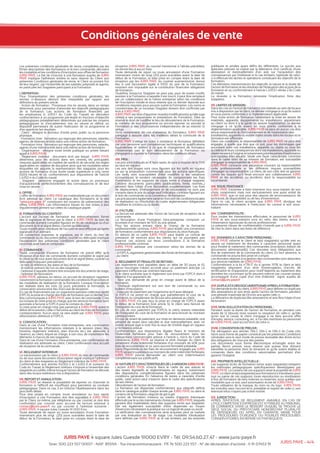 Conditions générales de vente 
Les présentes conditions générales de vente, complétées par les 
fiches descriptives des formations et le bon commande, décrivent 
les modalités et les conditions d’inscription aux offres de formation 
JURIS PAYE. Le fait de s’inscrire à une formation auprès de JURIS 
PAYE implique l’adhésion entière et sans réserve du Client aux 
présentes Conditions générales de vente, le Client se portant fort 
de leur respect par l’ensemble de ses salariés, préposés et agents, 
en particulier les Stagiaires participant à la Formation. 
I. DEFINITION : 
Pour l’interprétation des présentes conditions générales, les 
termes ci-dessous devront être interprétés par rapport aux 
définitions du présent article. 
- Action de formation : Processus mis en oeuvre, dans un temps 
déterminé, pour permettre d’atteindre les objectifs pédagogiques 
de la formation. Les actions de formation financées par 
les employeurs (L 6353-1 du Code du Travail) se déroulent 
conformément à un programme pré-établi en fonction d’objectifs 
pédagogiques préalablement déterminés qui précise les moyens 
pédagogiques et d’encadrement mis en oeuvre et définit un 
dispositif permettant de suivre l’exécution de ce programme et 
d’en apprécier les résultats. 
- Client : désigne le donneur d’ordre privé, public ou la personne 
physique. 
- Formation Inter : formation qui regroupe des personnes, salariés, 
agents, de diverses entités dans une même action de formation. 
- Formation Intra : formation qui regroupe des personnes, salariés, 
agents d’une même entité dans une même action de formation. 
- Organisation : désigne toute entité publique ou privée faisant 
appel à JURIS PAYE. 
- Règlement intérieur : document écrit par lequel JURIS PAYE 
détermine, pour les actions dans ses centres, les principales 
mesures applicables en matière de santé et de sécurité, les règles 
applicables en matière de discipline ainsi que les modalités selon 
lesquelles est assurée la représentation des stagiaires pour les 
actions de formation d’une durée totale supérieure à cinq cents 
(500) heures et ce, conformément aux dispositions de l’article 
L.6352-4 du Code du travail. 
- Stagiaire : personne engagée et active dans un processus 
d’acquisitionde perfectionnement des connaissances et de leur 
mise en oeuvre. 
II. OFFRE : 
L’offre de formation Juris Paye est matérialisée par un document 
écrit adressé au client. Le catalogue des formations et le site 
“www.juris-paye .fr” constituent les moyens de présentation des 
offres Juris Paye. Les informations issues du site mises à jour 
régulièrement priment sur celles du catalogue papier. 
III. FORMATION DU CONTRAT : 
L’accord sur l’action de formation est irrévocablement formé 
dès la signature et l’envoi par le client à JURIS PAYE du bon de 
commande dument complété figurant en fin de catalogue ou d’un 
document écrit et signé (lettre, courriel ou télécopie). 
Toute modification ultérieure de l’accord ne sera effective qu’après 
signature d’un avenant. 
De convention expresse, la signature, par le client, du bon de 
commande ou du document (lettre, courriel ou télécopie) implique 
l’acceptation des présentes conditions générales que le client 
reconnaît avoir lues et comprises. 
IV. COMMANDE : 
Toute commande d’actions de formation ne prend effet qu’à 
réception d’un bon de commande dument complété et signé par 
le client ou de tout autre document écrit et signé (lettre, courriel ou 
télécopie) indiquant précisément : 
- le titre, la référence, les dates et lieu de la formation 
- le nom et prénom de l’un ou des stagiaires, 
- l’adresse à laquelle doivent être envoyés les documents de stage, 
- l’adresse de facturation. 
JURIS PAYE adresse, en retour, un accusé de réception rappelant 
notamment la formation commandée, les conditions financières et 
les modalités de réalisation de la formation. Lorsque l’inscription 
est réalisée dans les trois (3) jours précédant la formation, la 
convocation pourra tenir lieu d’accusé de réception. 
En cas de financement par un organisme paritaire collecteur agréé 
(OPCA), la prise en charge des frais de formation par ce dernier doit 
être communiquée à JURIS PAYE avec le bon de commande. C’est 
sur la base de cette prise en charge, que les services formation sont 
autorisés à facturer à l’OPCA pour le compte du client. 
Si cette prise en charge n’est pas parvenue à JURIS PAYE avant le 
début de la session, celle-ci facturera au client les frais de formation 
correspondants. Aucun avoir ne sera établi par JURIS PAYE pour 
refacturation ultérieure à l’OPCA. 
V. CONVOCATION : 
Dans le cas d’une Formation Inter-entreprises, une convocation 
mentionnant les informations relatives à la session (date, lieu, 
horaires, règlement intérieur, plan d’accès etc.) est adressée, à 
l’avance, au client, lequel se charge, à son tour, de transmettre les 
éléments à chacun de ses stagiaires. 
Dans le cas d’une Formation Intra-entreprise, une confirmation de 
réalisation est adressée au client. Cette confirmation vaut accusé 
de réception de la commande. 
VI. REGLEMENT INTERIEUR : 
La transmission par le client à JURIS PAYE du bon de commande 
ou de tout autre document d’inscription signé implique l’adhésion 
du client et des stagiaires au Règlement intérieur de JURIS PAYE. 
Conformément aux articles R.6352-2 et L.6352-3 et suivants du 
Code du Travail, le Règlement intérieur s’impose à l’ensemble des 
stagiaires accueillis, même lorsque l’action de formation se déroule 
dans des locaux extérieurs mis à disposition. 
VII. REPORT ET ANNULATION : 
JURIS PAYE se réserve la possibilité de reporter ou d’annuler la 
formation si l’effectif est insuffisant pour permettre sa conduite 
pédagogique. Dans ce cas, il en informe l’établissement dans les 
plus brefs délais. 
Pour être pris(e) en compte, toute annulation ou tout report 
d’inscription à une Formation doit être signalé(e) à JURIS PAYE 
par le Client lui-même, par téléphone ou par courriel, et doit être 
confirmé(e) par courriel avec accusé de lecture adressé à 
contact@juris-paye.fr ou par courrier à l’adresse suivante : 
JURIS PAYE, 4 square Jules Guesde 91 000 Evry. 
Toute demande de report ou toute annulation d’une Formation 
intervenant plus de vingt (20) jours ouvrables avant la date de 
début de la Formation, la date prise en compte étant la date de 
réception JURIS PAYE du courriel mentionné à l’alinéa précédent, 
ne donne lieu à aucun frais. 
Toute demande de report ou toute annulation d’une Formation 
intervenant moins de vingt (20) jours ouvrables avant la date de 
début de la Formation, la date prise en compte étant la date de 
réception par les JURIS PAYE du courriel susmentionné, donne 
lieu à une facturation égale à 100% du prix de la Formation, 
montant non imputable sur la contribution financière obligatoire 
de formation. 
Toutefois, lorsqu’un Stagiaire ne peut pas, pour de justes motifs, 
assister à la Formation à laquelle il est inscrit, il peut être remplacé 
par un collaborateur de la même entreprise selon les conditions 
de l’inscription initiale et sous réserve que ce dernier réponde aux 
conditions requises pour pouvoir suivre la Formation. Les noms et 
coordonnées de ce nouveau Stagiaire doivent être confirmés par 
écrit à JURIS PAYE. 
JURIS PAYE est libre d’apporter toute(s) modification(s) qu’elle juge 
utile(s) à ses programmes et prestations de Formation. Elles se 
réserve le droit de modifier le lieu de déroulement de la Formation, 
le contenu de leur programme ou encore reporter ou annuler la 
Formation si des circonstances indépendantes de sa volonté l’y 
oblige. 
Ainsi notamment, en cas d’absence du formateur, JURIS PAYE 
s’engage à assurer dans les meilleurs délais la continuité de la 
Formation. 
JURIS PAYE s’oblige en outre à remplacer le formateur défaillant 
par une personne aux compétences techniques et qualifications 
équivalentes et veillent à ce que le changement de formateur 
n’interrompe pas le bon déroulement de la Formation ou 
s’engagent à reporter la Formation dans les meilleurs délais. 
VIII. PRIX : 
Les prix sont indiqués en € hors taxes. Ils sont à majorer de la TVA 
au taux en vigueur. 
Les prix des stages sont ceux figurant sur les tarifs en vigueur 
ou sur la proposition commerciale pour les actions spécifiques. 
Les tarifs sont susceptibles d’être modifiés si les variations 
économiques le rendent nécessaire. Ils comprennent les frais 
d’animation et les supports de cours remis à chaque stagiaire. 
Certains documents particuliers (publications, livres, normes,..) 
peuvent faire l’objet d’une facturation supplémentaire. Les frais 
de déplacement, d’hébergement et de restauration ne sont pas 
compris dans le prix du stage sauf indication contraire figurant sur 
le bon de commande ou la convention de formation. 
Les prix peuvent également varier en fonction de conditions locales 
de réalisation ou d’évolution du cadre réglementaire obligatoires 
modifiant le contenu ou la durée. 
IX. FACTURE : 
La facture est adressée dès l’envoi de l’accusé de réception de la 
commande. 
La facturation d’une Formation Intra-entreprise comporte un 
acompte d’un montant de 50% du prix global. 
Pour les actions entrant dans le champ de la formation 
professionnelle continue, JURIS PAYE peut établir une convention 
de formation conformément aux dispositions du droit français. 
En dehors de ce cadre JURIS PAYE peut établir un contrat de 
prestation de services pour les clients qui ne pourraient pas 
financer ces actions sur leurs contributions à la formation 
professionnelle continue. 
JURIS PAYE adresse une convention selon les termes de la 
commande : 
- à l’OPCA, organisme gestionnaire des fonds de formation du client ; 
- au client. 
X. REGLEMENT ET PENALITE DE RETARD : 
Les règlements sont payables dans un délai de 30 jours, le 10, 
aucun escompte n’étant accordé pour un paiement anticipé. Le 
paiement s’effectue par virement bancaire. 
Si le client souhaite que le règlement soit émis par l’OPCA dont il 
dépend, il lui appartient de: 
- faire une demande de prise en charge avant le début de la 
formation, 
- l’indiquer explicitement sur son bon de commande ou son 
bulletin d’inscription, 
- s’assurer du paiement par l’organisme qu’il aura désigné. 
Si l’OPCA ne prend en charge que partiellement le coût de la 
formation, le complément de facture sera adressé au client. 
Si JURIS PAYE n’a pas reçu la prise en charge de l’OPCA avant 
le début de la formation (voir article 5), le client sera facturé de 
l’intégralité du coût de la formation. 
En cas de non paiement par l’OPCA, le client restera redevable 
de l’intégralité du coût de la formation et sera facturé du montant 
correspondant. 
En cas de retard de paiement, sur mise en demeure préalable, une 
pénalité de retard sera calculée et due mensuellement, avec un 
intérêt annuel égal à trois fois le taux de l’intérêt légal en vigueur 
à l’échéance prévue. 
Conformément aux dispositions légales fixant le montant de 
l’indemnité forfaitaire pour frais de recouvrement dans les 
transactions commerciales prévue à l’article L. 441-6 du Code de 
commerce, JURIS PAYE se réserve le droit d’exiger du client le 
versement d’une indemnité forfaitaire d’un montant de 40€ pour 
frais de recouvrement et ce, sans aucune formalité préalable. 
Dans l’hypothèse où les frais de recouvrement engagés par JURIS 
PAYE seraient supérieurs au montant de cette indemnité forfaitaire, 
JURIS PAYE pourra demander au client une indemnisation 
complémentaire sur justificatifs. 
XI. NATURE ET CARACTERISTIQUES DE LA MISSION JURIS PAYE : 
L’action JURIS PAYE s’inscrit dans le cadre de ses statuts et 
des textes législatifs et réglementaires en vigueur, notamment 
des dispositions complémentaires figurant dans les présentes 
conditions générales. En l’absence de textes à caractère d’ordre 
public, cette action peut s’exercer dans le cadre des spécifications 
de ses clients. 
Déroulement de l’action de formation : 
La formation est dispensée conformément aux objectifs définis 
dans le catalogue publié chaque année par JURIS PAYE ou dans le 
contenu de la formation, négocié de gré à gré. 
L’action de formation s’exerce au travers d’apports théoriques 
effectués par le ou les intervenants choisis par JURIS PAYE, lesquels 
peuvent être matérialisés dans des supports remis aux stagiaires. 
Elle est également susceptible d’être dispensée au moyen 
d’exercices nécessitant la pratique sur un logiciel de paye ou excel. 
La vérification des connaissances ainsi acquises peut se traduire 
par une évaluation en fin de stage. Les modalités d’évaluation 
sont définies par JURIS PAYE et, le cas échéant, par les autorités 
publiques et privées ayant défini les référentiels. Le succès aux 
épreuves prévues se traduit par la délivrance d’un certificat, d’une 
attestation et éventuellement d’un avis sur l’acquisition des 
connaissances par l’intéressé et le cas échéant, l’aptitude de celui-ci 
à effectuer les tâches et opérations constituant les objectifs de la 
formation. 
Ces éléments mentionneront les objectifs, la nature et la durée de 
l’action de formation et les résultats de l’évaluation des acquis de la 
formation et ce, conformément à l’article L.6353-1 alinéa 2 du Code 
du travail. 
La réussite à la formation nécessite l’implication forte des 
stagiaires. 
XII. LIMITES DE MISSION : 
Dans les cas où l’action de formation est réalisée au sein de locaux 
mis à disposition par le client, ce dernier s’engage à ce qu’ils soient 
en tous points conformes à la réglementation applicable. 
Pour toute action de formation nécessitant la mise en oeuvre de 
matériels, appareils, équipements ou installations appartenant 
au client ou dont il a la garde ou assure l’exploitation, ce dernier 
s’engage à ce qu’ils soient en tous points conformes à la 
réglementation applicable. JURIS PAYE ne peut, en aucun cas, être 
tenue responsable du fonctionnement et de l’exploitation des 
installations, appareils ou autres objets situés dans les locaux où la 
formation est effectuée. 
Dans ces conditions, la responsabilité de JURIS PAYE ne peut être 
engagée, à quelle que titre que ce soit, pour les dommages que 
pourraient subir ces installations, appareils ou objets ou pour les 
accidents et leurs conséquences dont ces installations, appareils ou 
objets seraient à l’origine, et notamment pour les pertes d’exploitation 
susceptibles d’en résulter. Seule une faute caractérisée, commise 
dans le cadre strict de sa mission de formation, est susceptible 
d’engager la responsabilité de JURIS PAYE. 
JURIS PAYE contracte une assurance couvrant sa responsabilité 
civile professionnelle et les différents risques susceptibles 
d’engager sa responsabilité. Le client, de son côté, doit se garantir 
contre les risques qu’il ferait encourir aux collaborateurs JURIS 
PAYE et les accidents ou incidents dont la responsabilité lui 
incomberait. 
XIII. SOUS-TRAITANCE : 
JURIS PAYE s’autorise à faire intervenir tout sous-traitant de son 
choix, notamment mais non exclusivement une autre entité de 
JURIS PAYE, que ce soit pour des raisons de reconnaissance, de 
technicité, de disponibilité ou de lieu d’intervention. 
Dans ce cas, le client accepte que JURIS PAYE divulgue les 
informations nécessaires à l’exécution du contrat à son sous-traitant. 
XIV. CONFIDENTIALITE : 
Pour toutes les interventions effectuées, le personnel de JURIS 
PAYE et ses sous-traitants sont en vertu des textes, tenus à 
l’observance rigoureuse du secret professionnel. 
La présente clause de confidentialité n’interdit pas à JURIS PAYE 
de citer le client dans ses listes de référence. 
XV. DONNEES A CARACTERE PERSONNEL : 
JURIS PAYE informe le client et le(s) stagiaire(s) qu’elle met en 
oeuvre un traitement de données à caractère personnel ayant 
pour finalité le traitement des commandes (inscription, édition de 
documents administratifs). Ces données sont obligatoires aux 
fins de traitement de la commande du client. En leur absence, la 
commande ne pourra être prise en compte. 
Les données relatives à la gestion des commandes sont destinées 
aux services habilités de JURIS PAYE. 
Conformément à la loi n°78-17 du 6 janvier 1978, le client et le(s) 
stagiaire(s) disposent d’un droit d’interrogation, d’accès, de 
rectification et d’opposition pour motif légitime au traitement des 
données les concernant qu’ils peuvent exercer par courrier postal, 
accompagné d’une copie d’un titre d’identité signé, auprès de 
contact@juris-paye.fr 
XVI. DUPLICATA DES DOCUMENTS EMIS APRES LA FORMATION : 
Sur demande écrite du client, JURIS PAYE peut délivrer un duplicata 
des attestations et avis émis après l’action de formation, pendant 
une période maximale de (3) trois ans après celle-ci. 
La délivrance de duplicata des attestations et avis fera l’objet d’une 
facturation. 
XVII. NON-SOLLICITATION DU PERSONNEL : 
Pendant toute la durée de l’action de formation, et pendant une 
durée de 12 (douze) mois suivant la cessation de celle-ci, qu’elle 
qu’en soit la cause, le client s’engage à ne faire aucune offre 
d’emploi, service, consulting, etc. à l’un des membres du personnel 
de JURIS PAYE, sauf accord écrit de celui-ci. 
XVIII. CONVENTION DE PREUVE : 
Par dérogation aux articles 1316-1, 1316-2 et 1316-3 du Code civil, 
l’écrit sous forme de papier constitué par les présentes Conditions 
Générales sera le seul mode de preuve recevable des droits et/ou 
des obligations de chacune des parties. 
Les documents sous forme électronique échangés entre les 
parties feront preuve, sous réserve que puisse être dûment 
identifiée la personne dont ils émanent et qu’ils soient établis et 
conservés dans des conditions raisonnables permettant d’en 
garantir l’intégrité. 
XIX. PROPRIETE INTELLECTUELLE : 
Les supports écrits de formation remis au(x) stagiaire(s) intègrent 
les méthodes pédagogiques spécifiquement développées par 
JURIS PAYE. Le contenu de ces supports reste la propriété de JURIS 
PAYE. Le client et le(s) stagiaire(s) aux formations s’interdisent, pour 
tout ou partie de ces supports, toute reproduction ou réutilisation 
à fins de formation de tiers internes ou externes, sous quelles que 
modalités que ce soit, sauf autorisation écrite de JURIS PAYE. 
Toute utilisation de la marque, du nom ou du logo JURIS PAYE 
est interdite sans l’accord écrit, préalable et exprès de celle-ci; son 
éventuel refus n’ayant pas à être motivé. 
XX. JURIDICTION : 
APRES TENTATIVE DE REGLEMENT AMIABLE, EN CAS DE 
LITIGE, COMPETENCE EXPRESSE EST ATTRIBUEE AU TRIBUNAL 
DE COMMERCE DANS LE RESSORT DUQUEL SE TROUVE LE 
SIEGE SOCIAL DU PRESTATAIRE NONOBSTANT PLURALITE 
DE DEFENDEURS OU APPEL EN GARANTIE, MEME POUR 
LES PROCEDURES D’URGENCE OU POURLES PROCEDURES 
CONSERVATOIRES, EN REFERE OU PAR REQUETE. 
JURIS PAYE 4 square Jules Guesde 91000 EVRY - Tél: 09.54.60.27.47 - www.juris-paye.fr 
Siret: 500 223 557 00017 - NAF: 8559A - Tva intracommunautaire : FR 76 500 223 557 - N° de déclaration d’activité : 11 91 07453 91 JURIS PAYE - 4/4 
