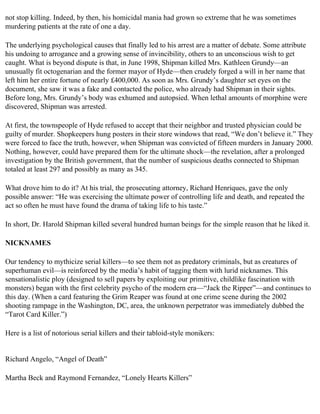 The serial killer files