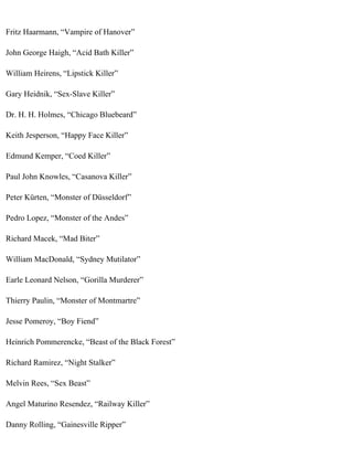 The serial killer files