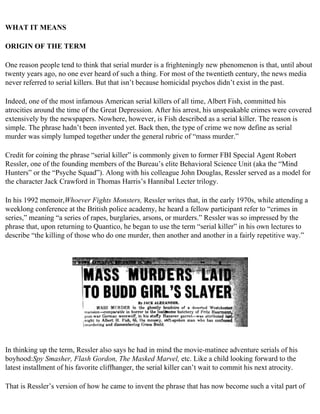 The serial killer files