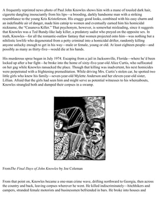 The serial killer files