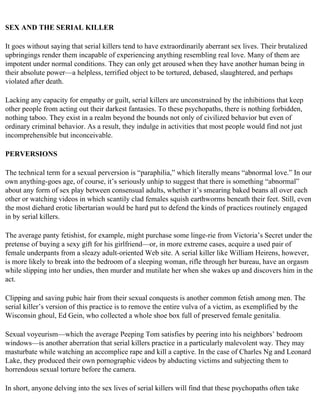 The serial killer files