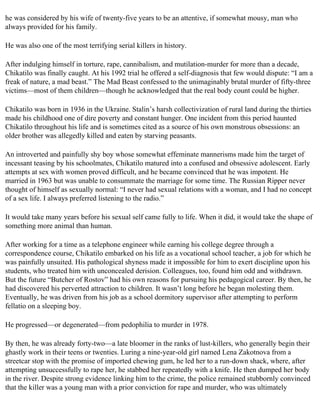 The serial killer files