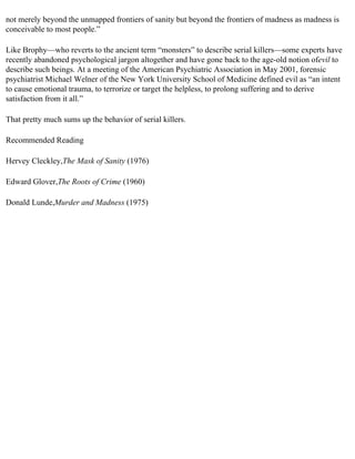 The serial killer files