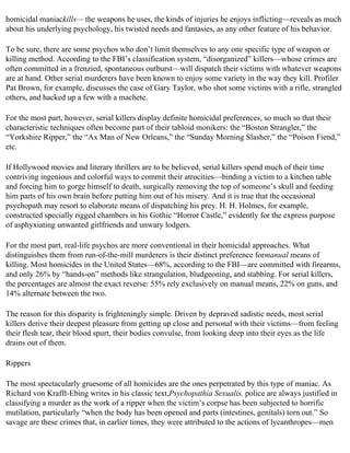 The serial killer files