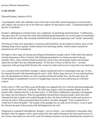 The serial killer files