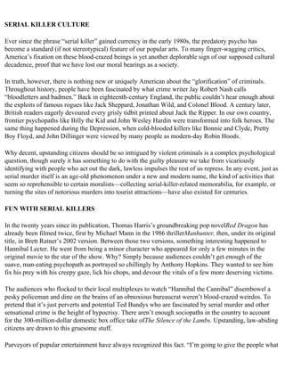 The serial killer files