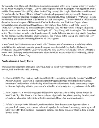 The serial killer files