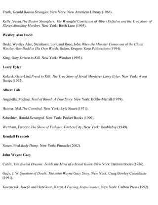 The serial killer files