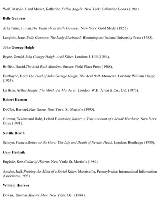 The serial killer files