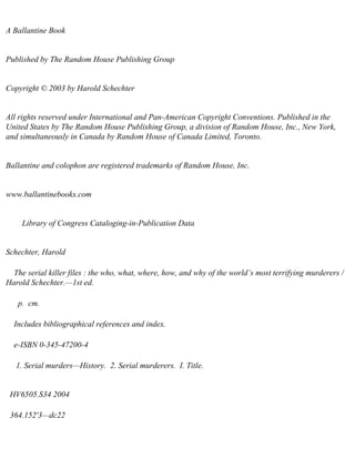 The serial killer files