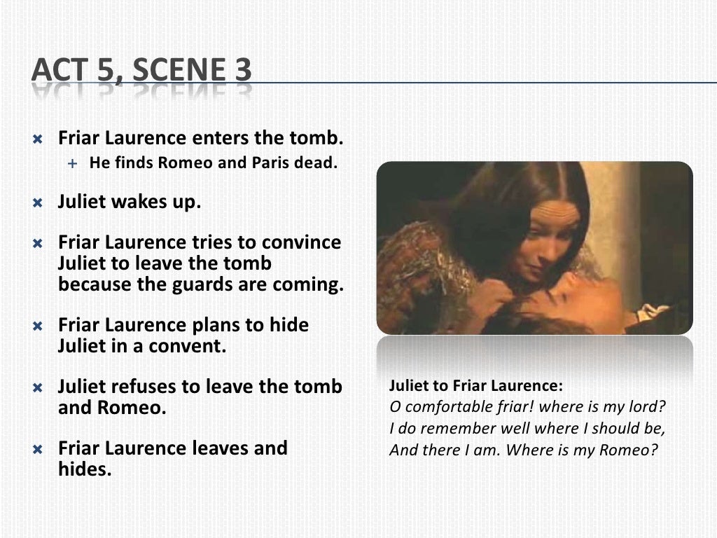 Romeo and Juliet Act 5 Summary Notes