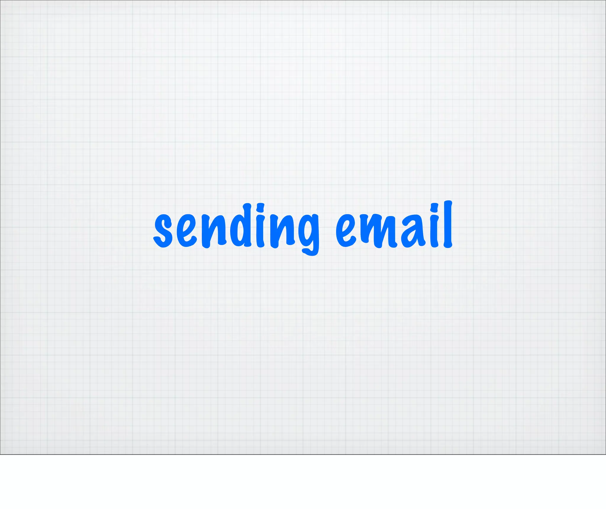 sending email
 