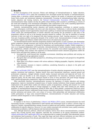 Internationalization as a Concept in Teacher Education and Training ...