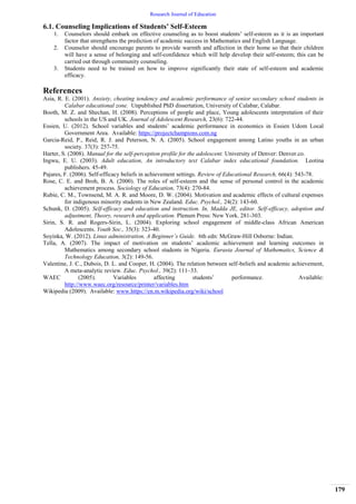 Self-Esteem and Academic Success of Secondary School Students in ...