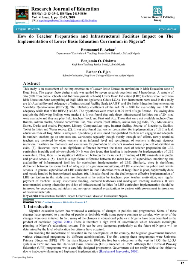 How do Teacher Preparation and Infrastructural Facilities Impact on The