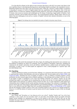 Challenges in Teaching English to Young Learners in Primary Stage: A ...