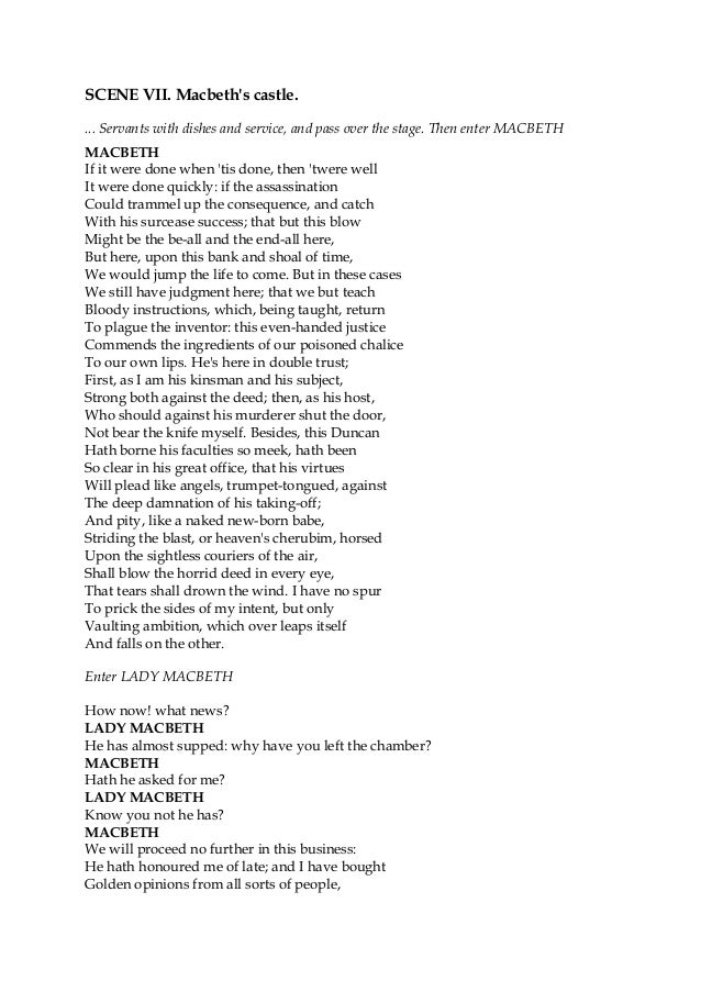 macbeth comparison essay