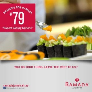 Ramada Jumeirah Hotel Dinning - Food & Beverage 