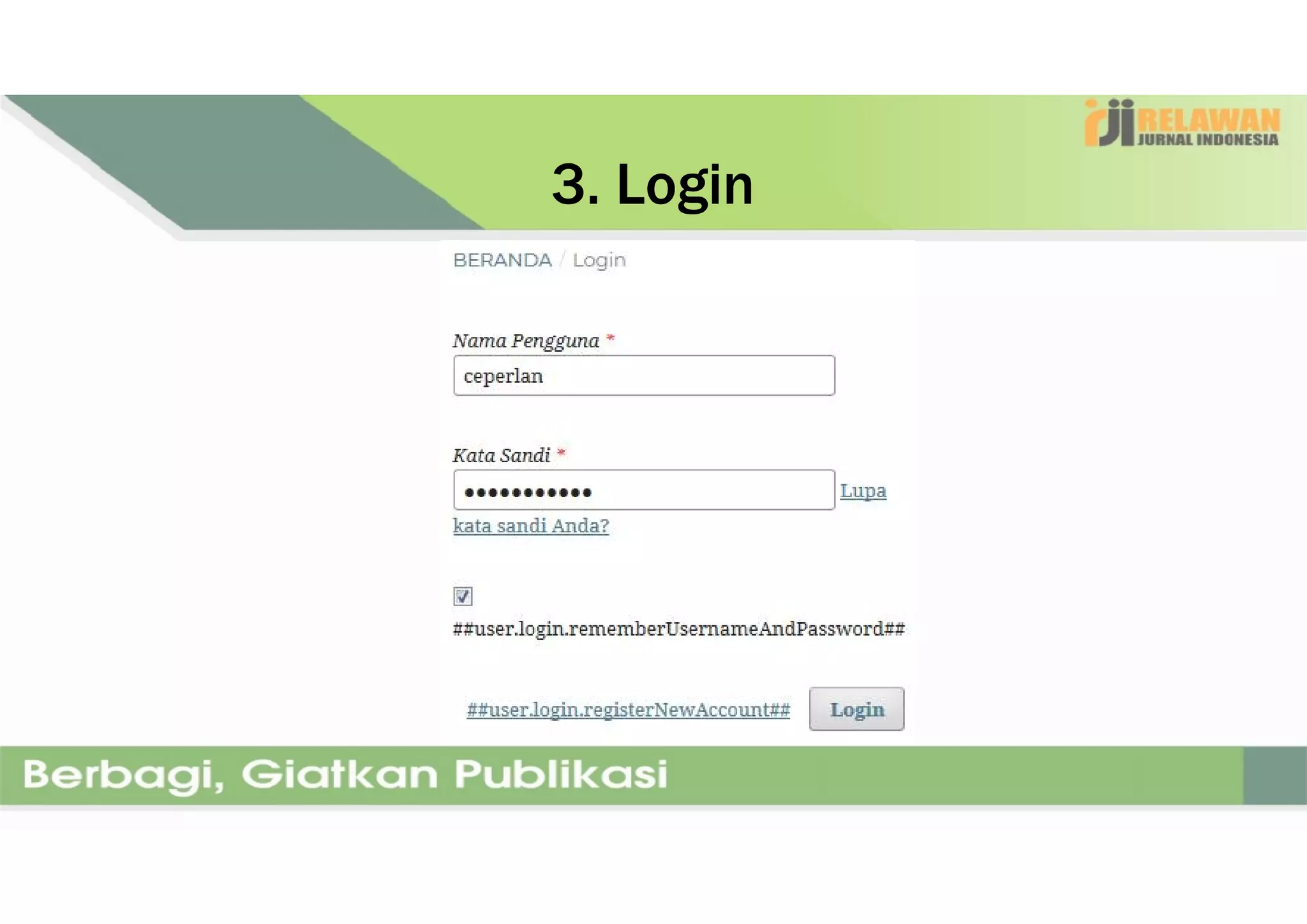 3. Login