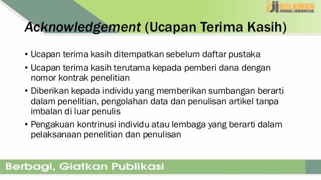 Menulis Akademik Untuk Publikasi Pada Jurnal Ilmiah