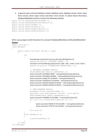Advance java kvr -satya | PDF