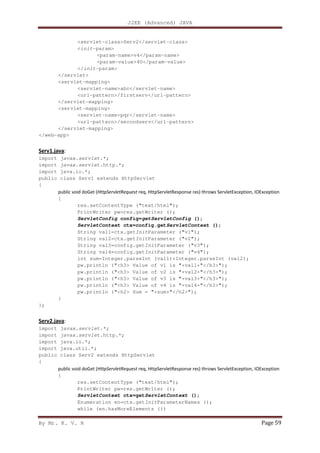 Advance java kvr -satya | PDF