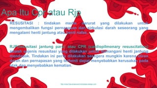 Ppt Rjp rjp (Pertolongan pertama henti jantung dalam dunia medis) | PPTX