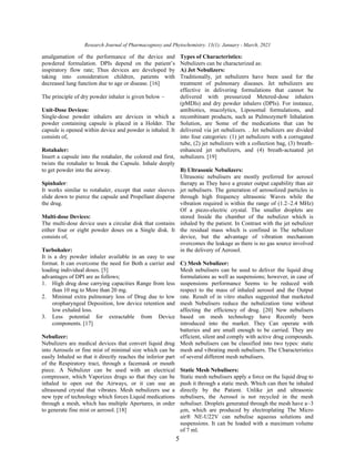 pulmonary drug delivery system  
