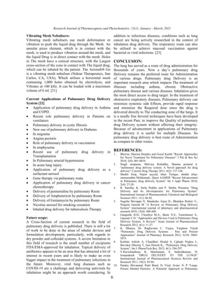 pulmonary drug delivery system  