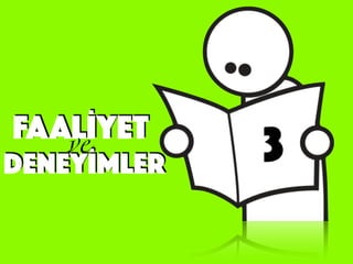 FAALİYET
3DENEYİMLER
ve
 