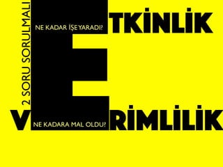 ETKİNLİK
RİMLİLİKV
NE KADAR İŞEYARADI?
NE KADARA MAL OLDU?
2SORUSORULMALI
 