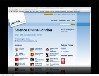 Friday, 3 September 2010
 