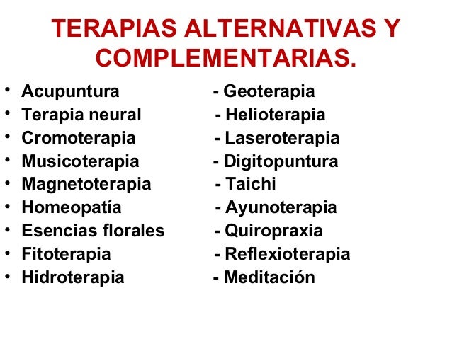 Medicina Alternativa y Complementaria