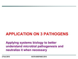 Systems Biology and Genomics of Microbial Pathogens | PPTX
