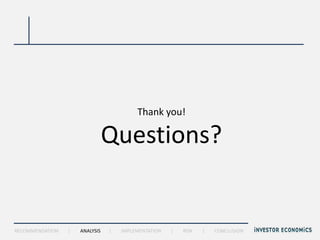 Thank you!

                                Questions?


RECOMMENDATION   |   ANALYSIS   |   IMPLEMENTATION   |   RISK   |   CONCLUSION
 